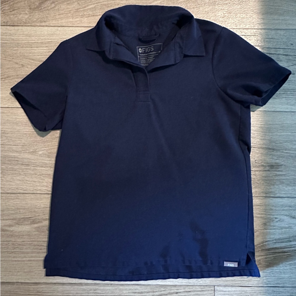 Figs Polo Scrub Top